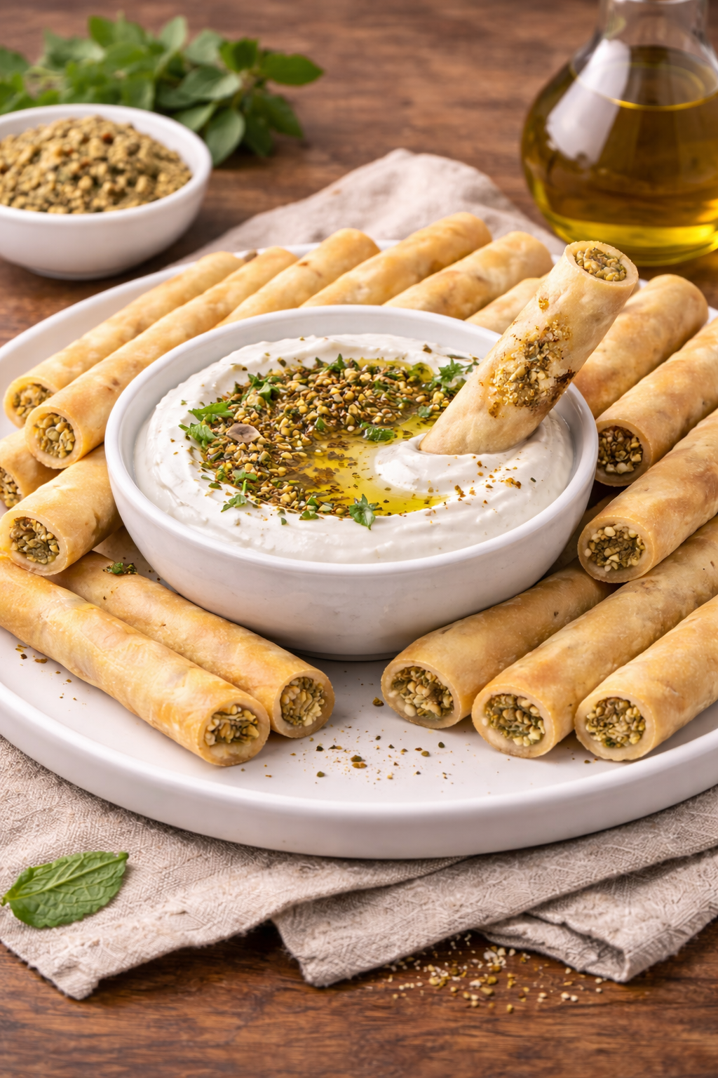 Healthy Crisps Zaatar Rolls